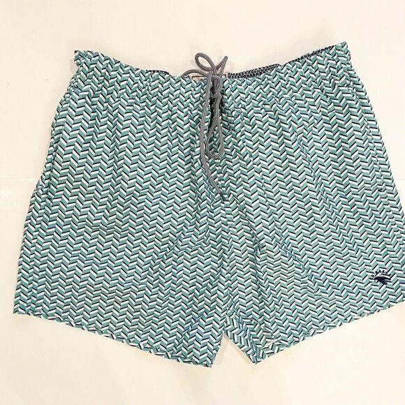 Ted Baker London Caven Geo Print Swim Trunks Swim Suit XL - Picture 5 of 11